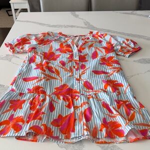THML floral knee length dress  size medium